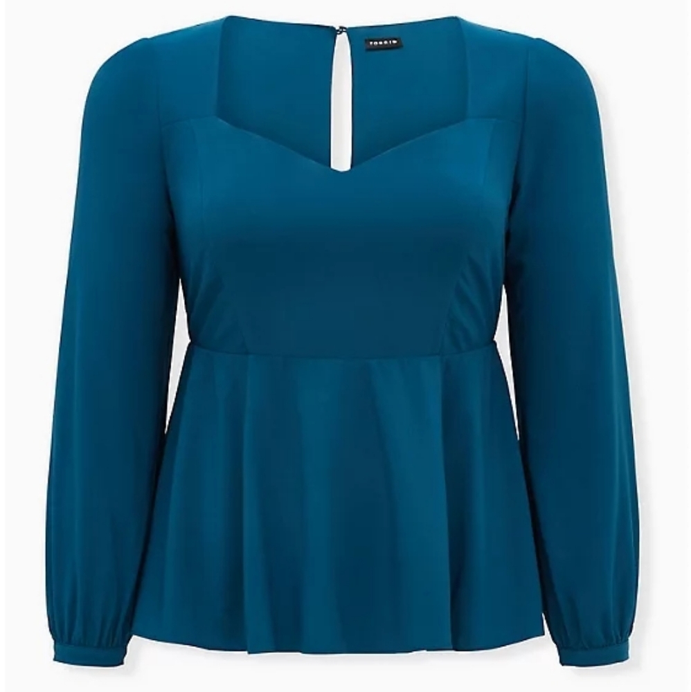 Teal Torrid Blouse